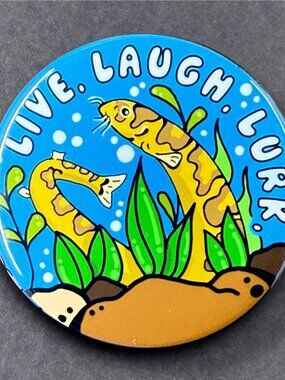 Kuhli Loach Fish Keeper Pin, Magnet, Keychain, Bottle Opener or Mini Ornament